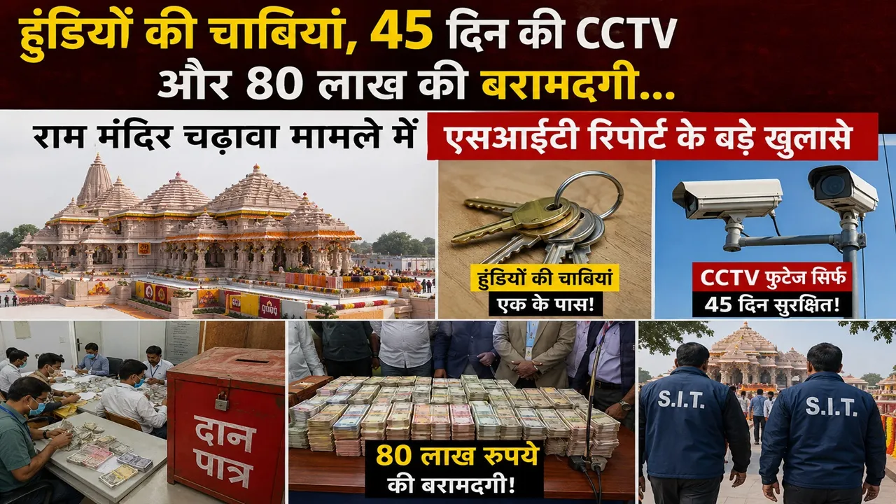 राम मंदिर चढ़ावा मामला : एसआईटी की शुरुआती जांच में कई अनियमितताओं का खुलासा, 8 गिरफ्तार, सुरक्षा नियमों की खुली पोल