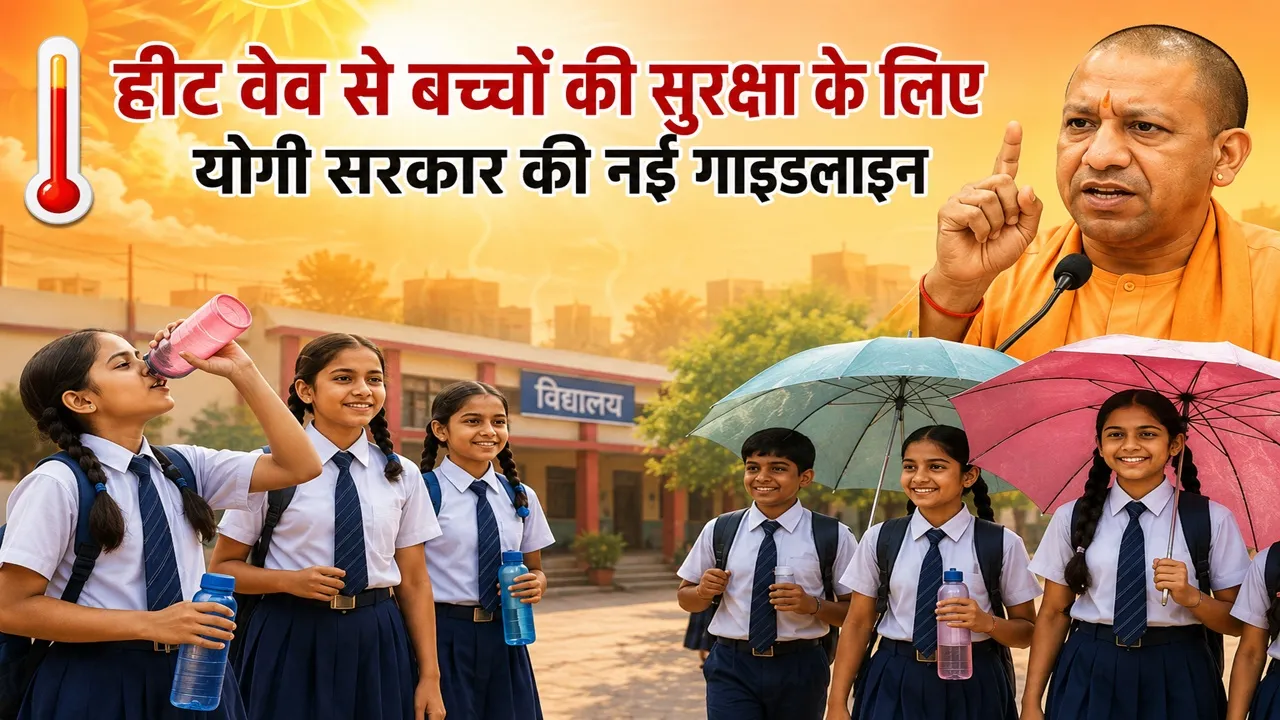 Heat wave : हीट वेव से बच्चों की सुरक्षा के लिए योगी सरकार की नई गाइडलाइन, स्कूलों में लागू होंगे ये बड़े नियम