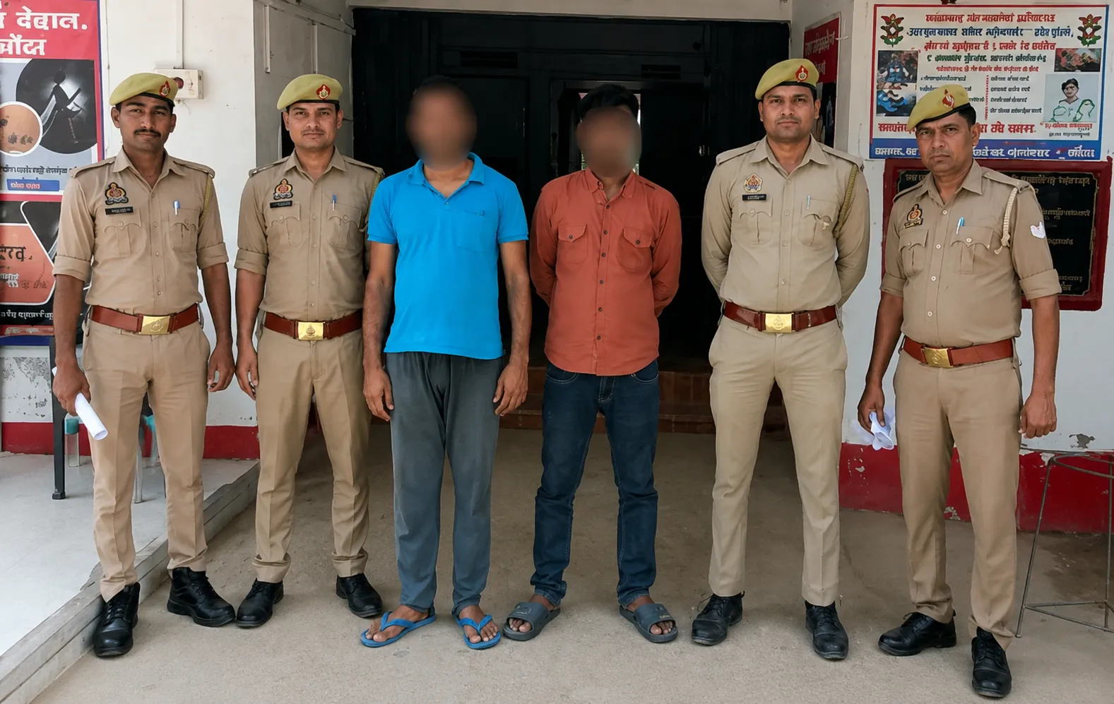 बांदा में मोरंग खदान कर्मियों से लूटकांड: नकदी और लाइसेंसी राइफल लूटने वाले दो और आरोपी गिरफ्तार