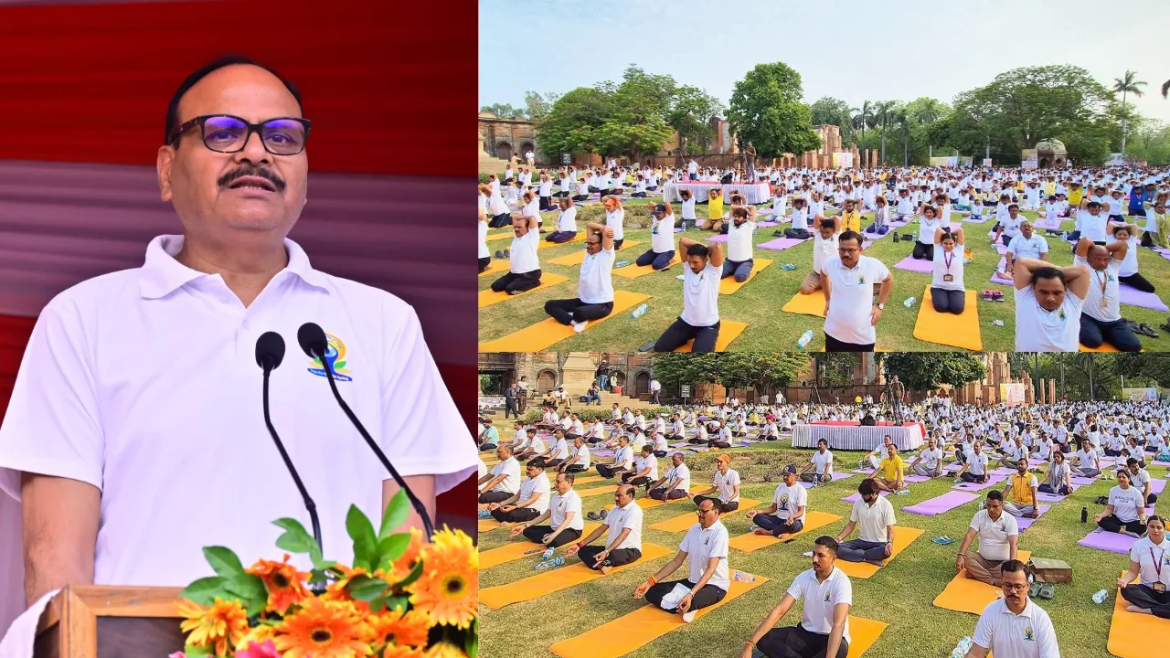 International Yoga Day पर लखनऊ रेजिडेंसी में भव्य आयोजन