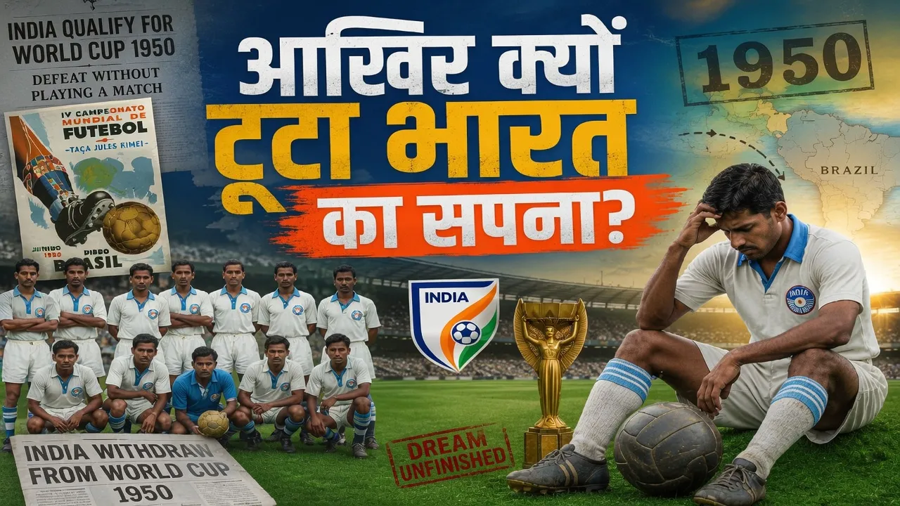 1950 में फीफा वर्ल्ड कप क्वालीफाई करने के बाद भी क्यों नहीं खेल पाया भारत ? जानें इस ऐतिहासिक भूल का असली सच   
