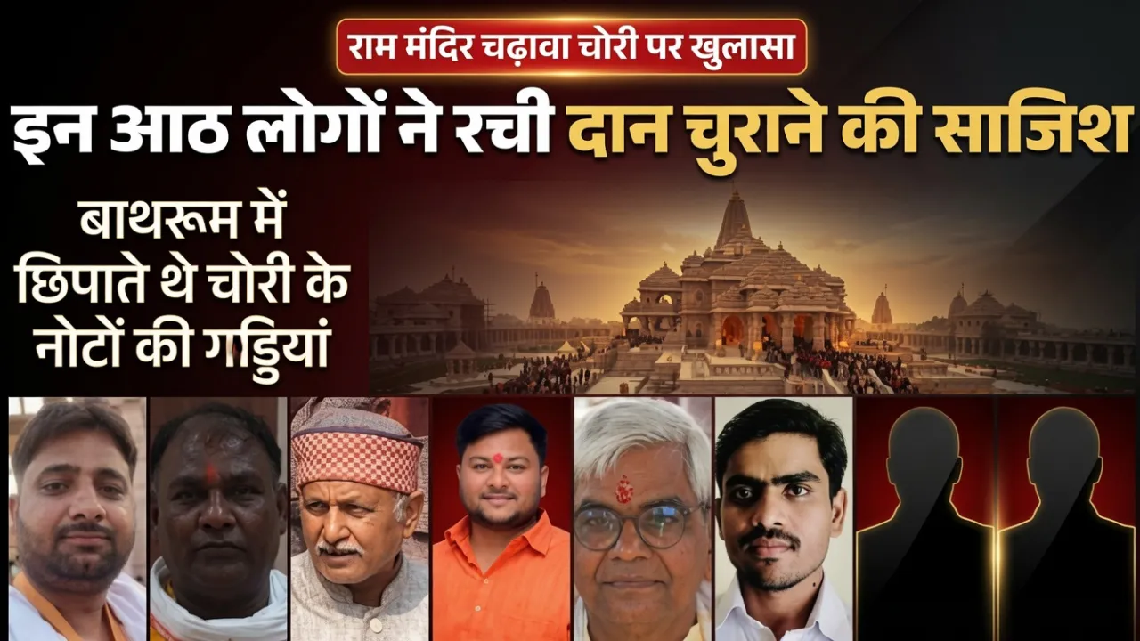 राम मंदिर चढ़ावा चोरी मामला: 8 आरोपियों की साजिश का खुलासा, करोड़ों की हेराफेरी की जांच तेज, जानें कैसे बनता था पूरा प्लान
