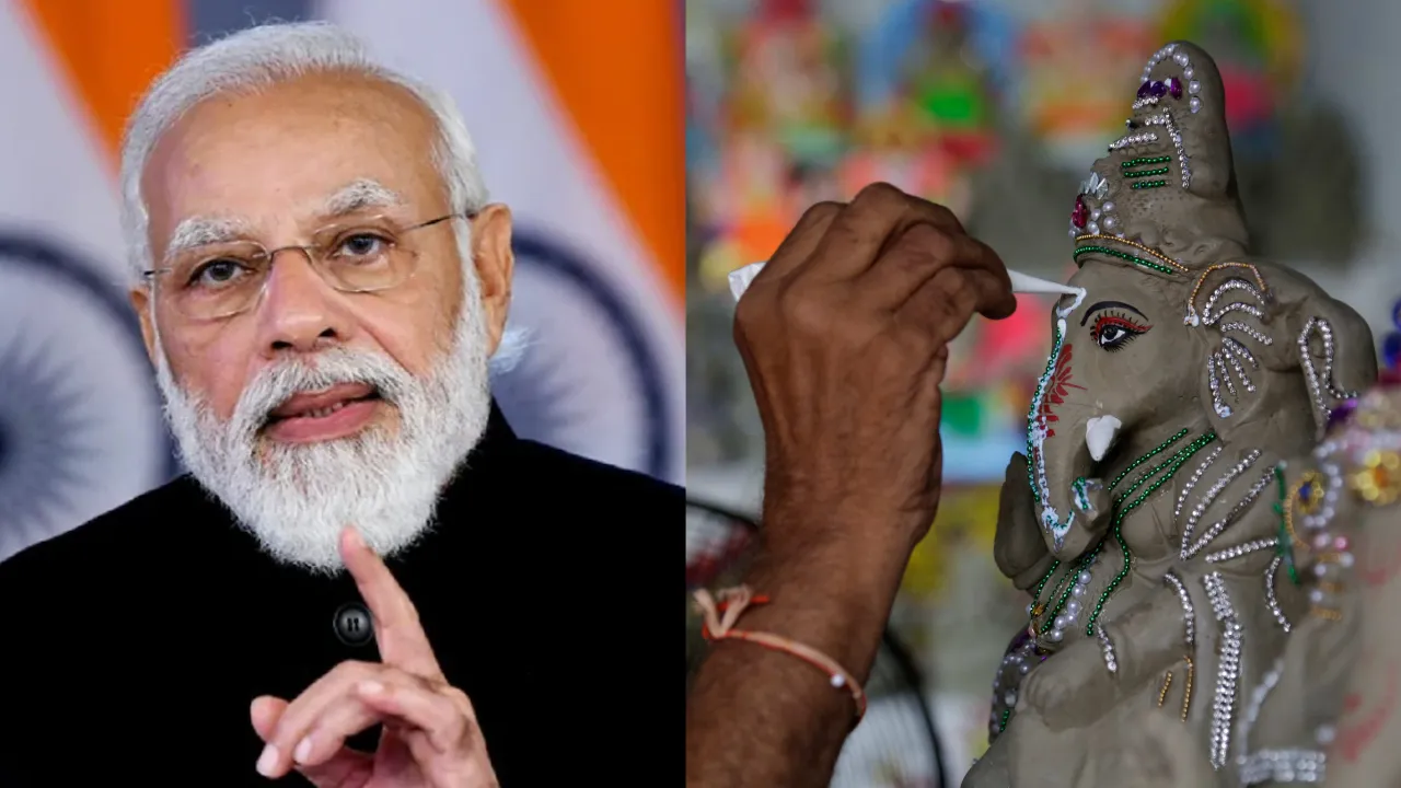 पीएम मोदी की अपील: गणेश उत्सव में मिट्टी से बनी गणपति मूर्तियों को अपनाएं, ‘वोकल फॉर लोकल’ पर जोर