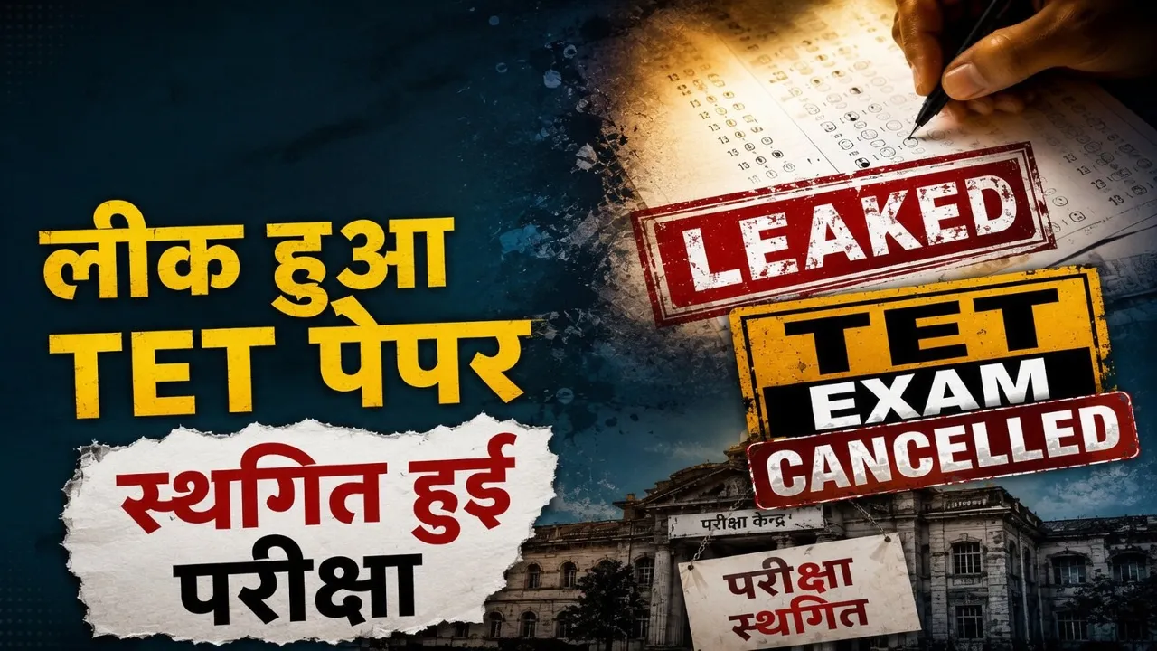 NEET के बाद TET का पेपर भी हुआ लीकः परीक्षा स्थगित, 4.28 लाख उम्मीदवार प्रभावित, बड़े सुरक्षा इंतजाम के बावजूद भी लगी सेंध
