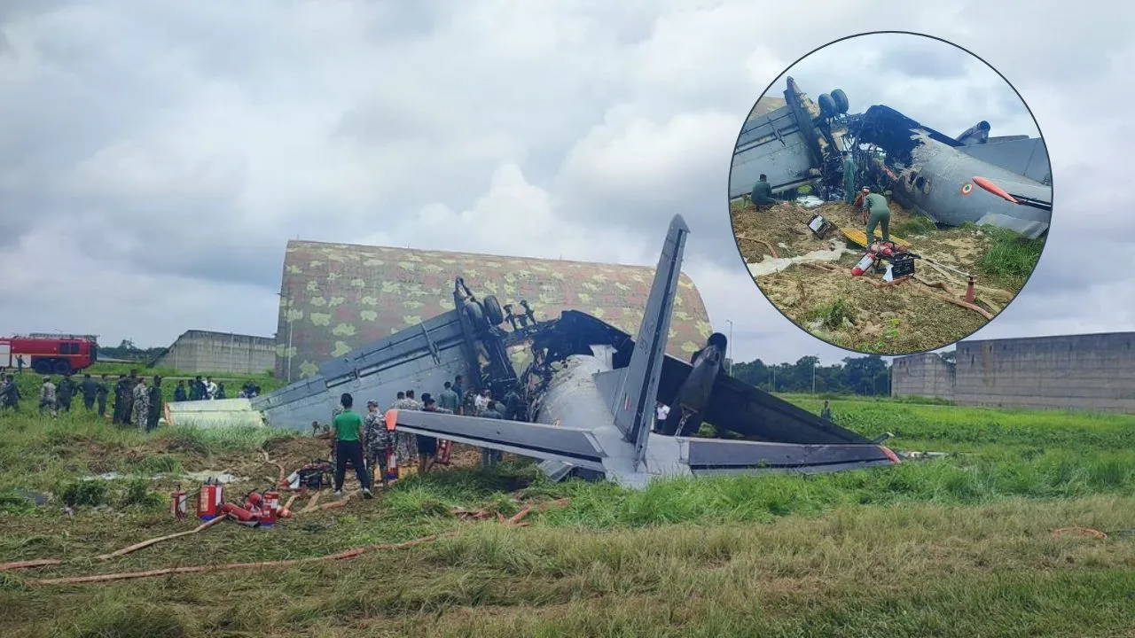 असम के जोरहाट में बड़ा हादसा : IAF का  AN-32 क्रैश, लैंडिंग के दौरान दुर्घटना 