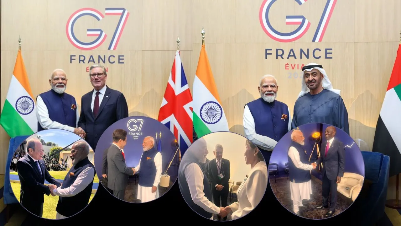 G7 Summit: ग्लोबल लीडर्स के साथ पीएम मोदी की बैठक, ब्रिटेन, यूएई, जापान और मिस्र के राष्ट्राध्यक्षों से मिलाया हाथ, कई मुद्दों पर हुई बात