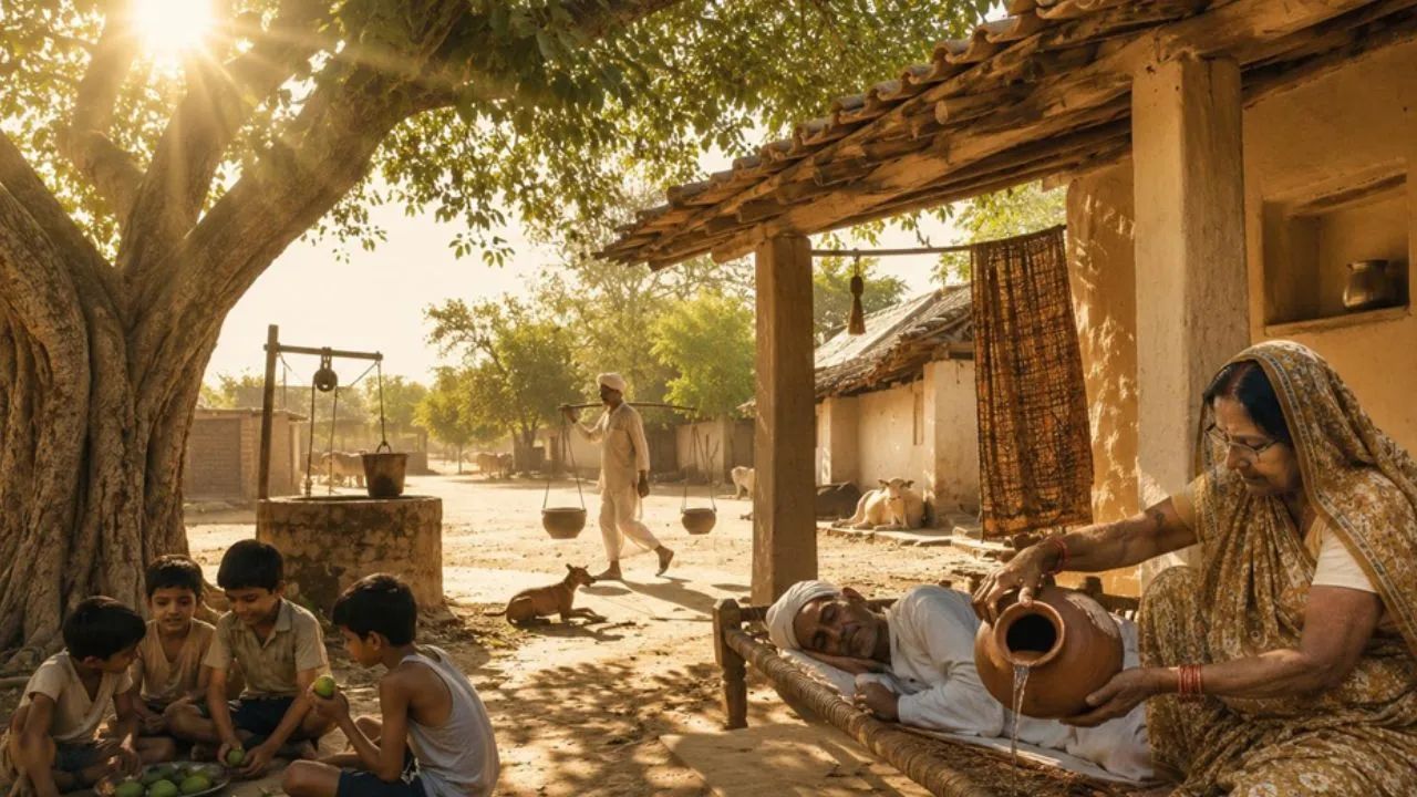 जेठ की दोपहरी और बाग की मस्ती 
