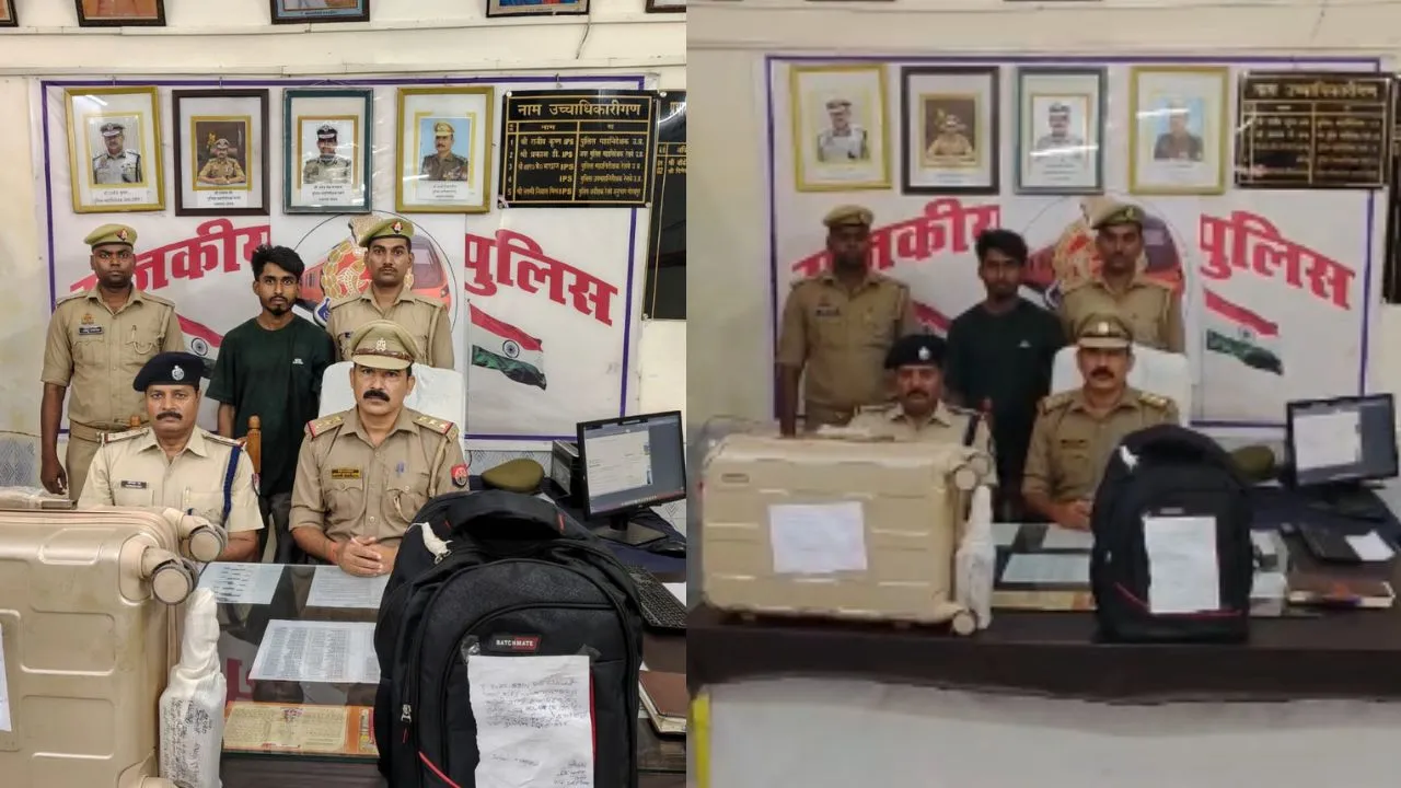 गोंडा स्टेशन पर शराब तस्करी का भंडाफोड़,  हरियाणा से बिहार ले जाई जा रही 24 बोतलें जब्त, तस्कर गिरफ्तार