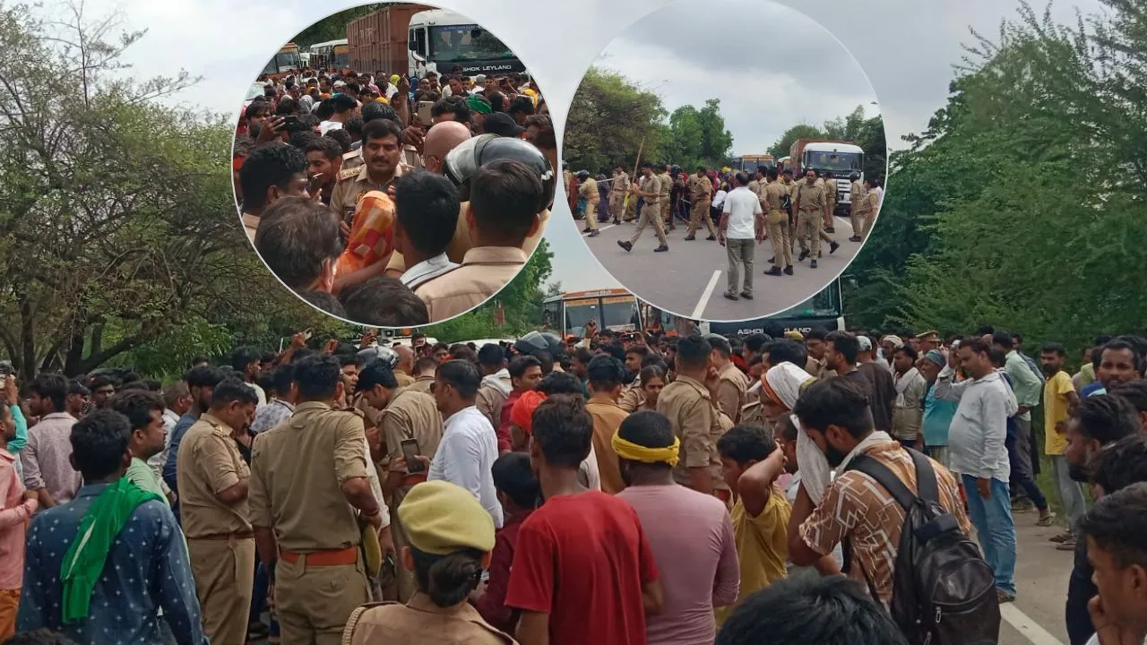 बाराबंकी में बवाल,  युवक की संदिग्ध मौत पर गुस्साएं लोगों ने किया सड़क जाम; पथराव में थाना प्रभारी घायल 