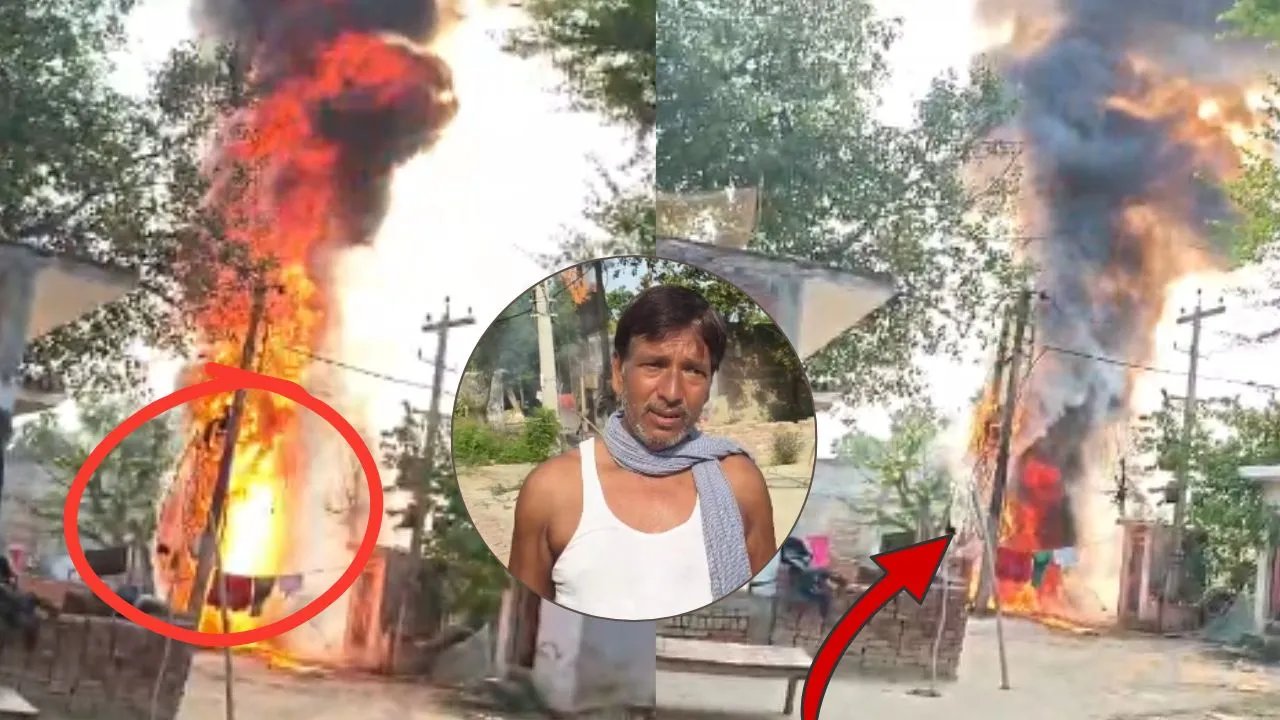 बाराबंकी:  चिंगारियों की सूचना पर भी नहीं जागा बिजली विभाग, करमुल्लापुर में जलकर राख हुआ ट्रांसफार्मर