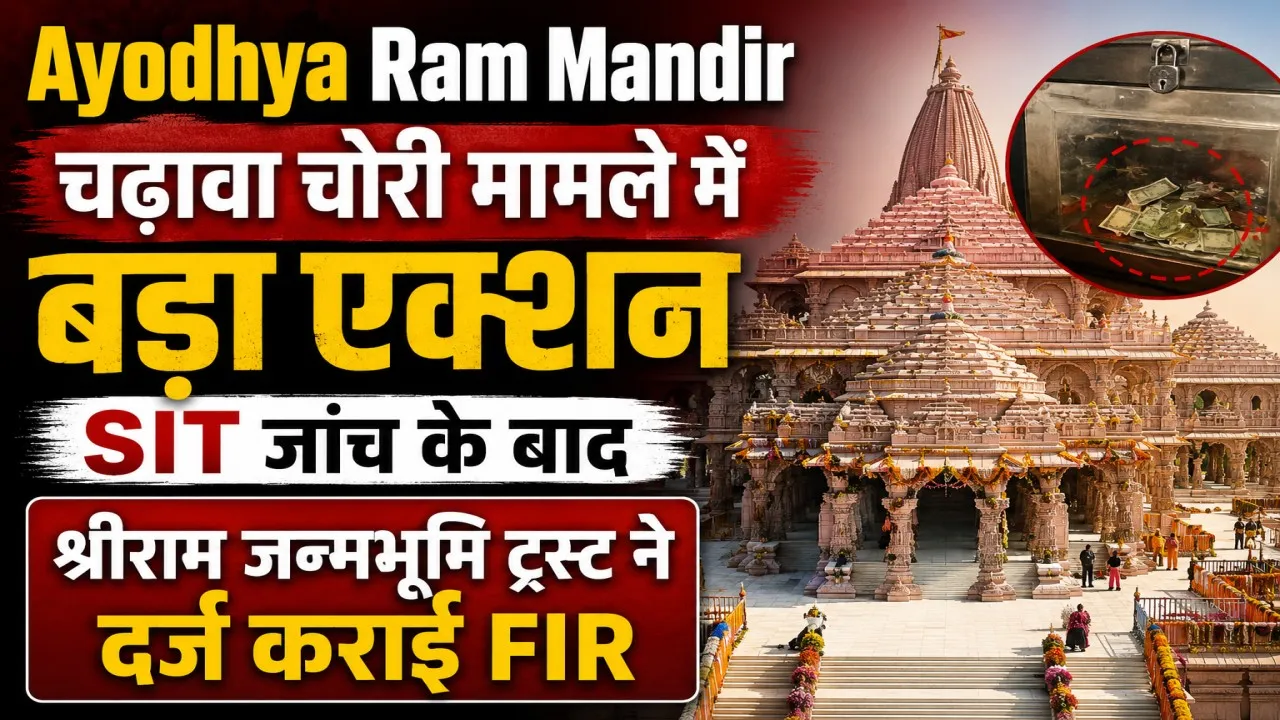  Ayodhya Ram Mandir: राम मंदिर चढ़ावा चोरी मामले में बड़ा एक्शन, श्रीराम जन्मभूमि ट्रस्ट की शिकायत पर आठ नामजद के खिलाफ FIR दर्ज 