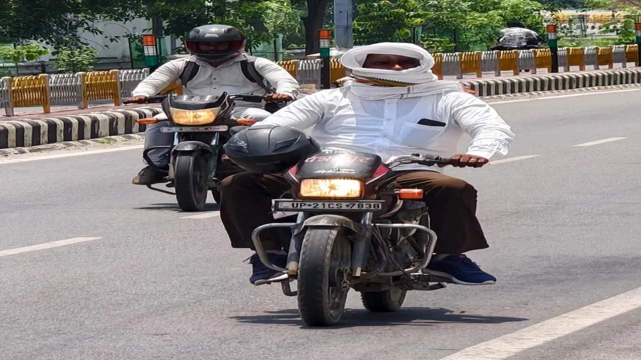 रामपुर में तापमान 40 पार, लोग हुए बेहाल (1)