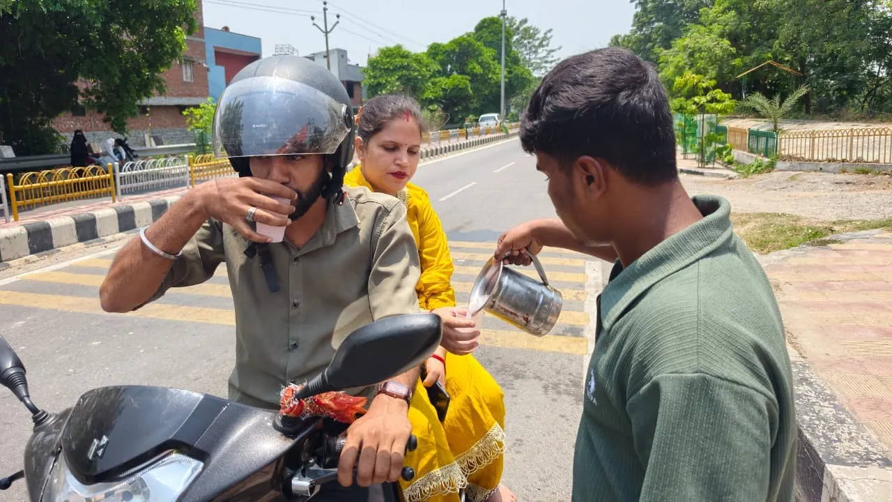 रामपुर में तापमान 40 पार, लोग हुए बेहाल (2)
