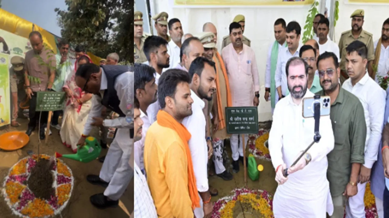 'एक पेड़ मां के नाम' अभियान में बाराबंकी ने रचा कीर्तिमान, एक दिन में लगे 61.87 लाख पौधे, डिप्टी सीएम ने किया पौधरोपण