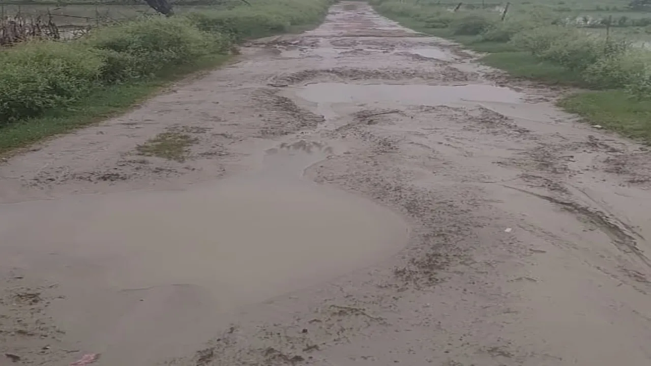 Bahraich News : पयागपुर में जर्जर सड़क से बढ़ी परेशानी, स्कूल बसें बंद; ग्रामीणों ने निर्माण की मांग उठाई