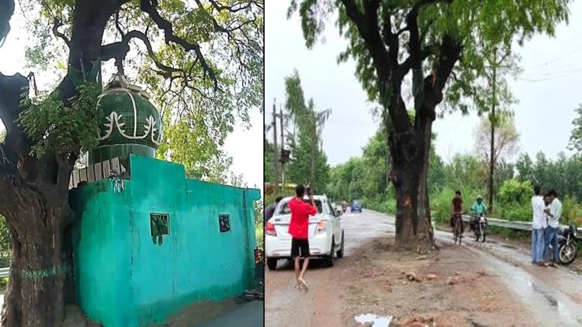 Rampur News : बीच सड़क से कई सौ साल पुराना बेरम शाह का मजार हटाया