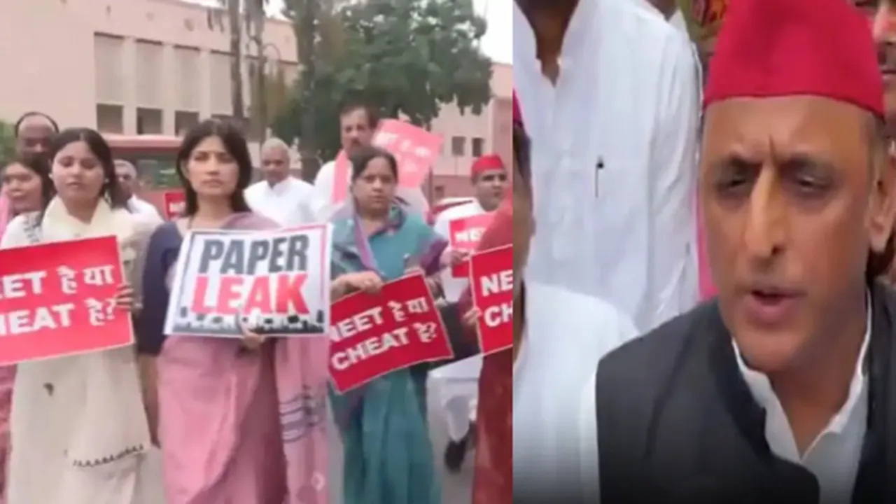 Monsoon Session 2026 : NEET विवाद पर सरकार पर भड़के अखिलेश, डिंपल यादव बोलीं- लोकतंत्र का काला दिवस