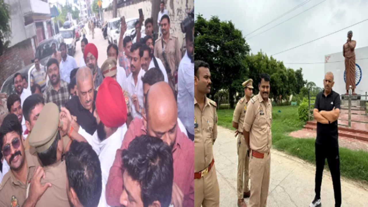 Kanpur News : फूलबाग सत्याग्रह से पहले सपा विधायक अमिताभ वाजपेई नजरबंद, आवास पर ही शुरू किया धरना