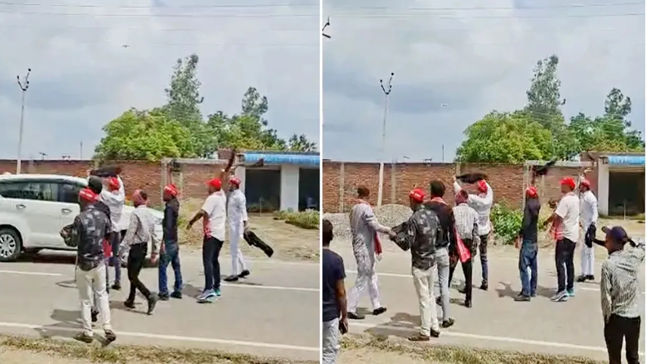 Shahjahanpur News: डिप्टी सीएम ब्रजेश पाठक के काफिले के सामने काले कपड़े लहराए, लगे 'वापस जाओ' के नारे; 8 पर केस