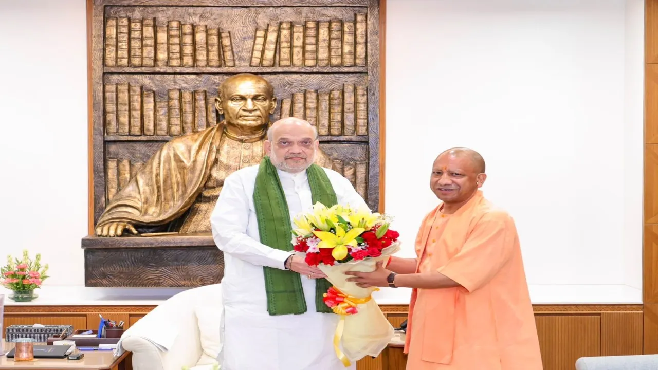 Amit Shah-CM Yogi Meet (1)