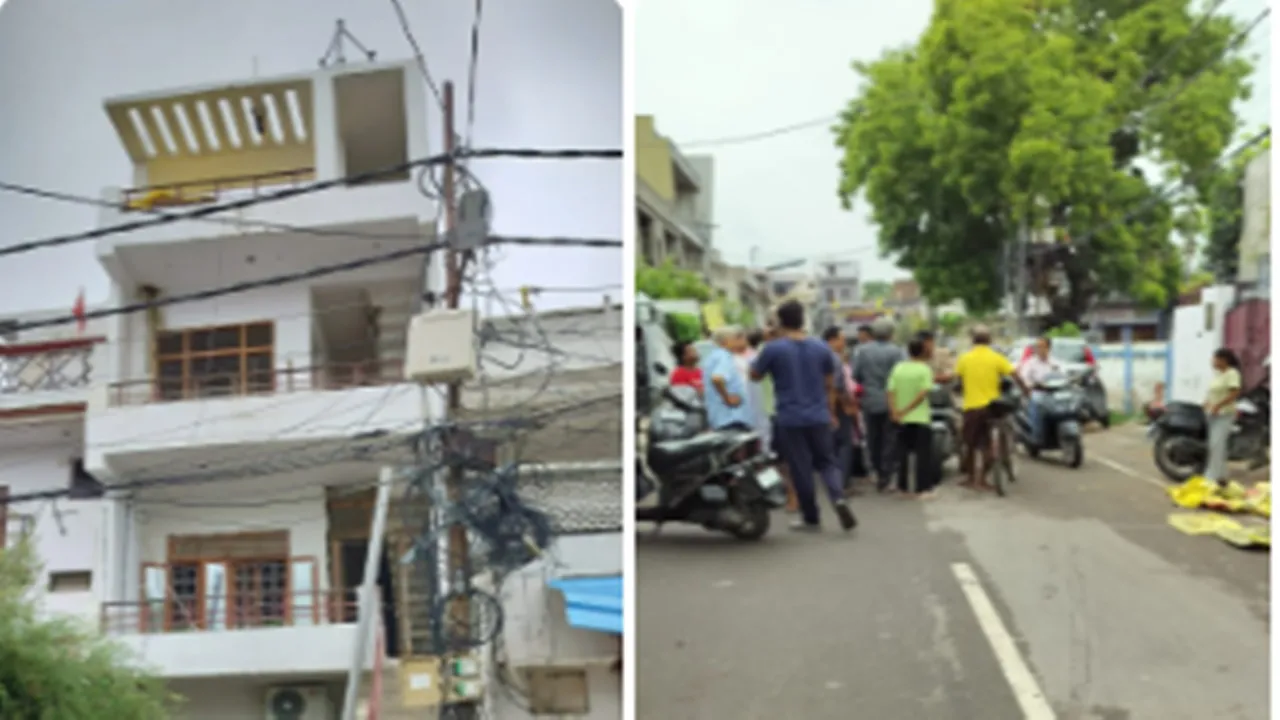 Lucknow News : रिहायशी इलाके में मोबाइल टावर लगाने का विरोध, राजेंद्र नगर के लोगों ने किया हंगामा