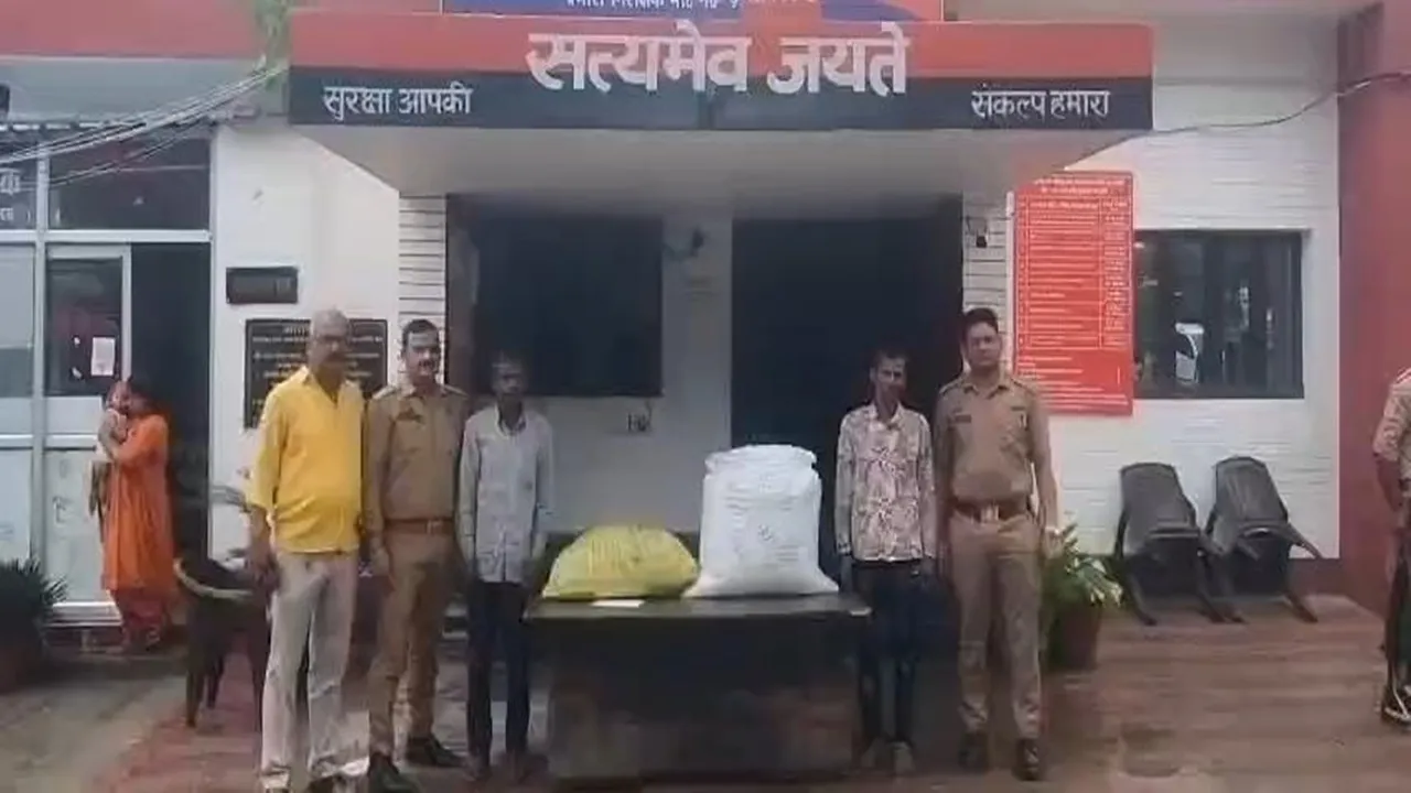 Barabanki News : 20.57 किलो गांजे के साथ दो तस्कर गिरफ्तार, 10.30 लाख की खेप बरामद