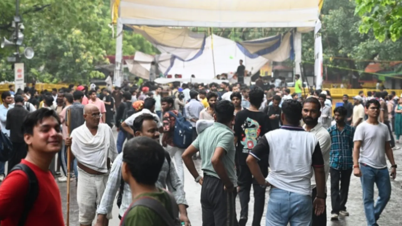 CJP Protest: CJP का रुख बरकरार, धर्मेंद्र प्रधान के इस्तीफे से कम कुछ स्वीकार नहीं, जानें CJP के प्रदर्शन पर क्या बोले RSS नेता इंद्रेश कुमार