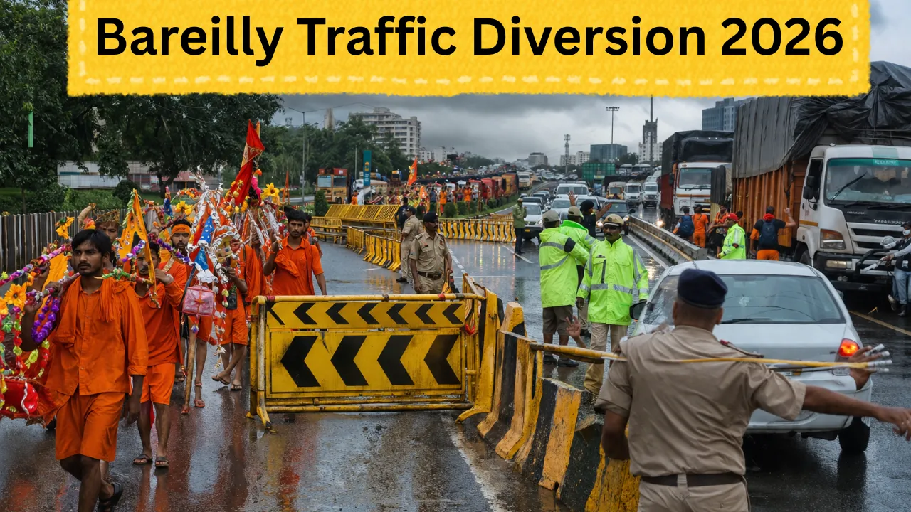 Bareilly Traffic Diversion 2026: 31 जुलाई से 24 अगस्त तक बदलेगा ट्रैफिक, जानिए कौन-कौन से रास्ते रहेंगे बंद