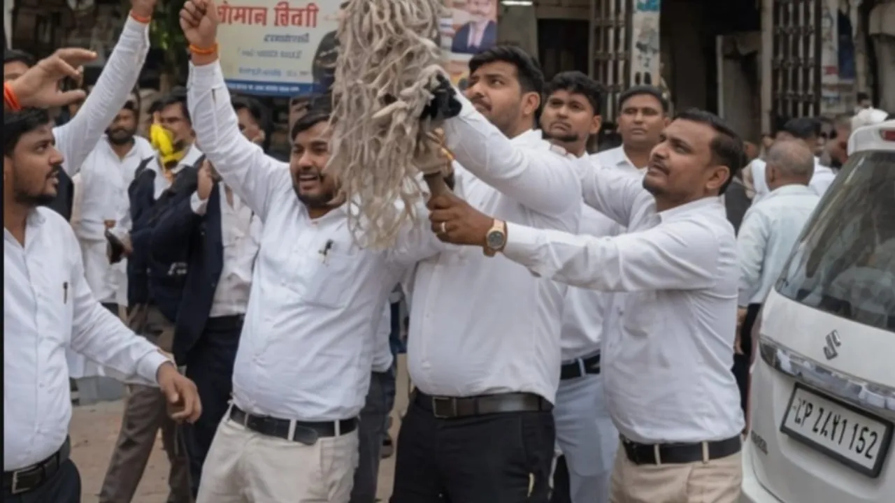 NEET पेपर लीक पर रायबरेली में वकीलों का प्रदर्शन, छात्रों को न्याय और दोषियों पर सख्त कार्रवाई की मांग