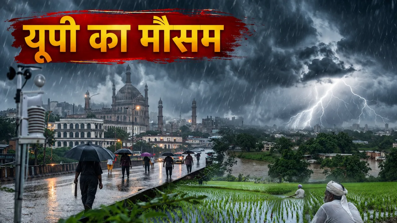 यूपी में अगले सप्ताह भी मेहरबान रहेगा मानसून, कई जिलों में भारी से अत्यधिक भारी बारिश का अलर्ट