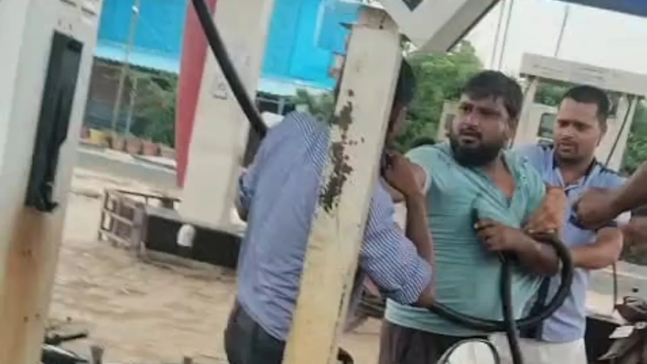 Barabanki News:डीजल भरवाने की बारी पर पेट्रोल पंप में बवाल, नोजल से हमला करने का आरोप; पुलिस जांच में जुटी