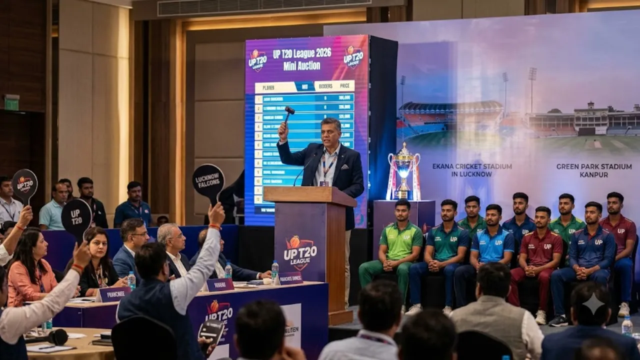 UP T20 League 2026: आज होगा मिनी ऑक्शन, 250 से ज्यादा खिलाड़ियों पर लगेगी बोली; नोएडा के पास सबसे बड़ा पर्स