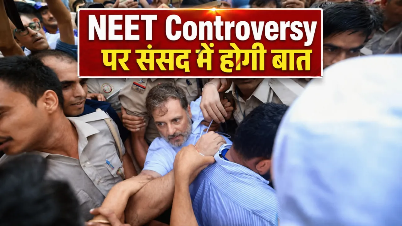 NEET विवाद पर सरकार का बड़ा जवाब: 'धर्मेंद्र प्रधान का इस्तीफा राजनीतिक मांग', 13 गिरफ्तार, संसद में चर्चा को तैयार