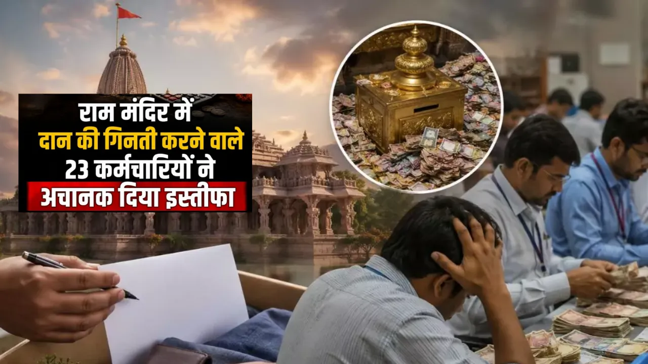 राम मंदिर चढ़ावा विवाद: 23 कर्मचारियों का सामूहिक इस्तीफा, चढ़ावे की गिनती के लिए रखे जाएंगे नए कर्मचारी