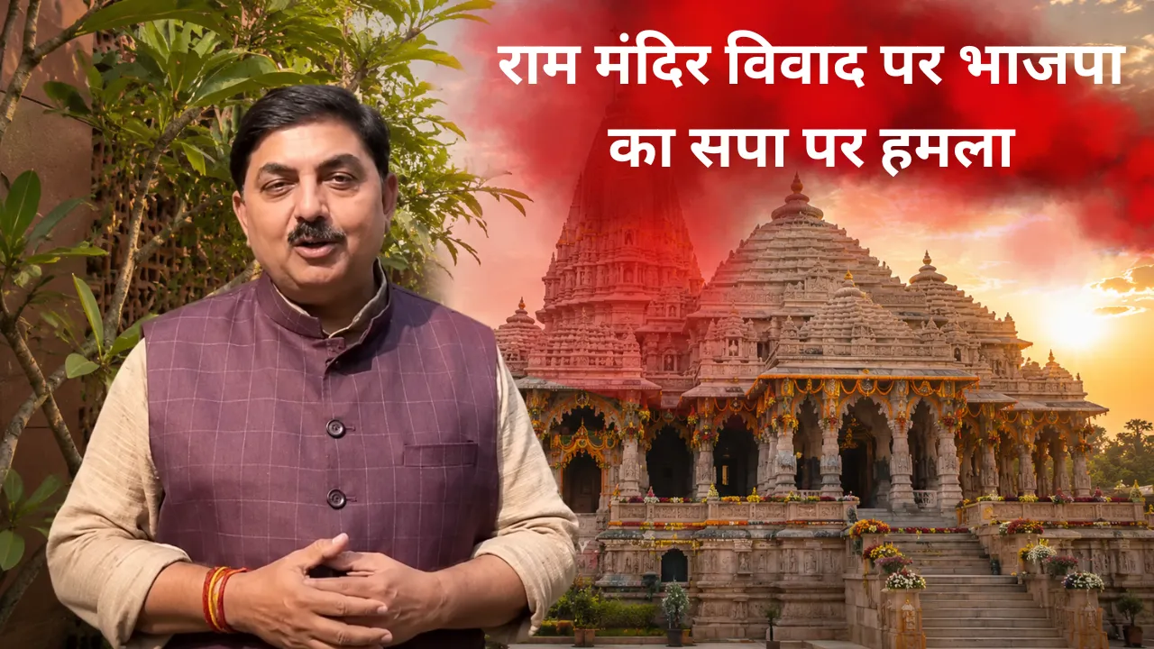 राम मंदिर विवाद पर भाजपा का सपा पर हमला, प्रदेश प्रवक्ता बोले- ‘सनातन को बदनाम करने की साजिश हो रही है’