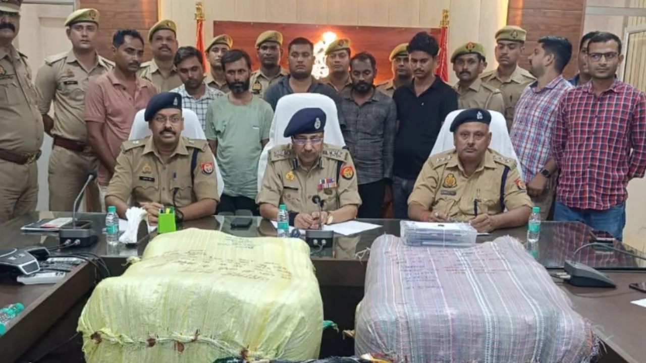 Unnao News:75 लाख का 1.51 कुंतल गांजा बरामद, पुलिस के हत्थे चढ़े 6 अंतरराज्यीय तस्कर 