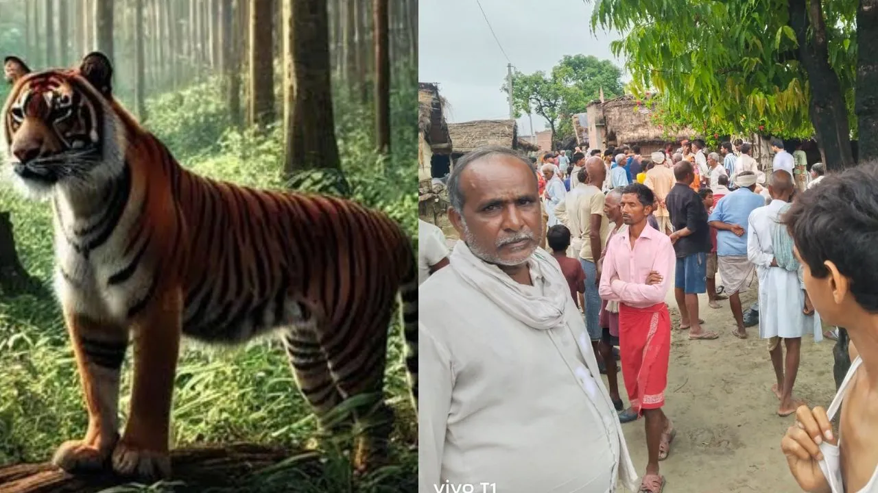  Bahraich News :  जंगल में मवेशी चराने गए ग्रामीण की बाघ के हमले में मौत, देर रात जंगल में मिला शव 