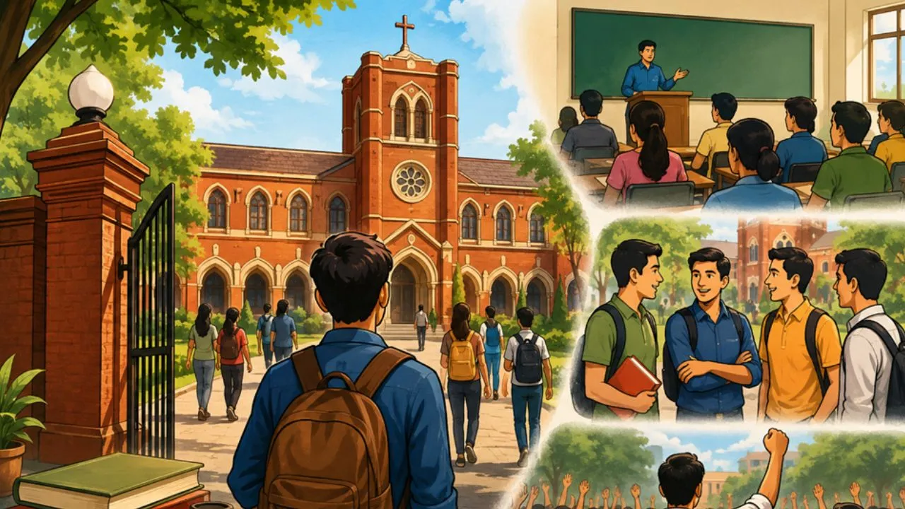 कैंपस का पहला दिन,   जहां मिली नई दिशा 