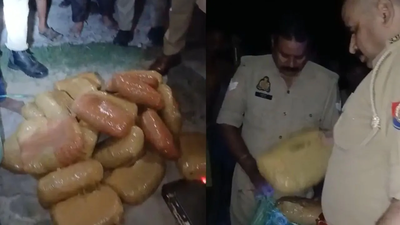 Raebareli News : पूर्व प्रधान के घर से गांजा की खेप हटाते युवक को ग्रामीणों ने पकड़ा, 27 किलो गांजा बरामद