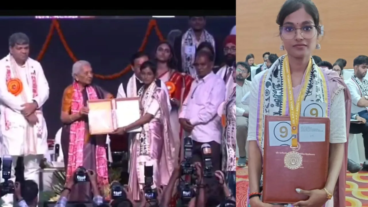  सफलता की उड़ान:  मिहींपुरवा की स्नेहा साहू ने जीता एकेटीयू का गोल्ड मेडल, राज्यपाल के हाथों हुईं सम्मानित