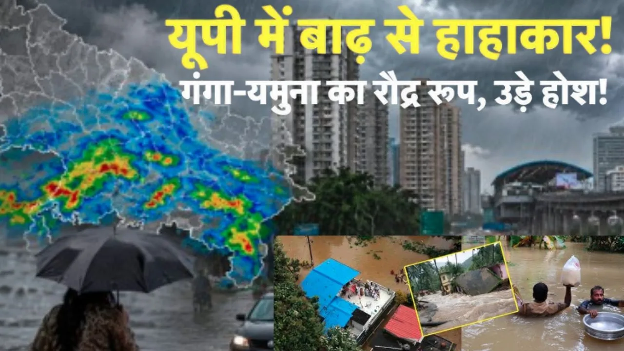 यूपी में बाढ़ से 12 जिले प्रभावित,  चपेट में 64 हजार से ज्यादा लोग; 55 जिलों में भारी बारिश का अलर्ट