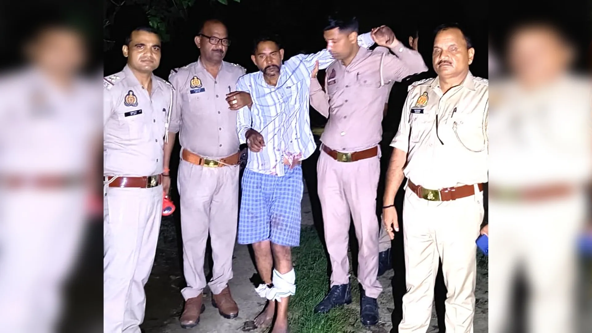 Rampur News : पुलिस मुठभेड़ में गोकशी का आरोपी गिरफ्तार, पैर में लगी गोली