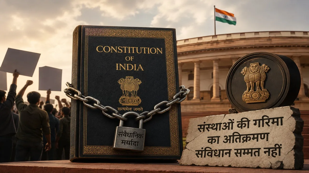 संस्थाओं की गरिमा का अतिक्रमण संविधान सम्मत नहीं