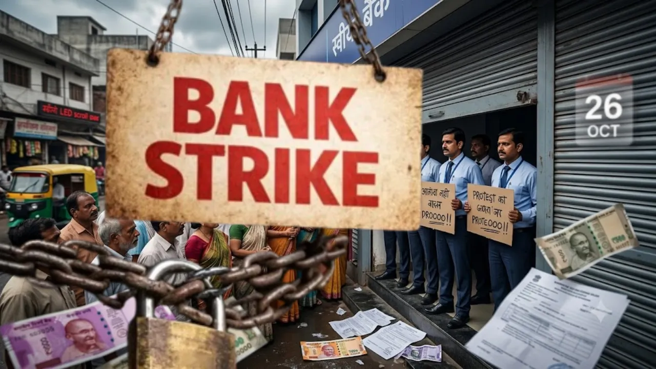 Bank Strike 2026: 11 सितंबर को देशव्यापी बैंक हड़ताल की चेतावनी, 26 अक्टूबर से अनिश्चितकालीन स्ट्राइक का भी ऐलान