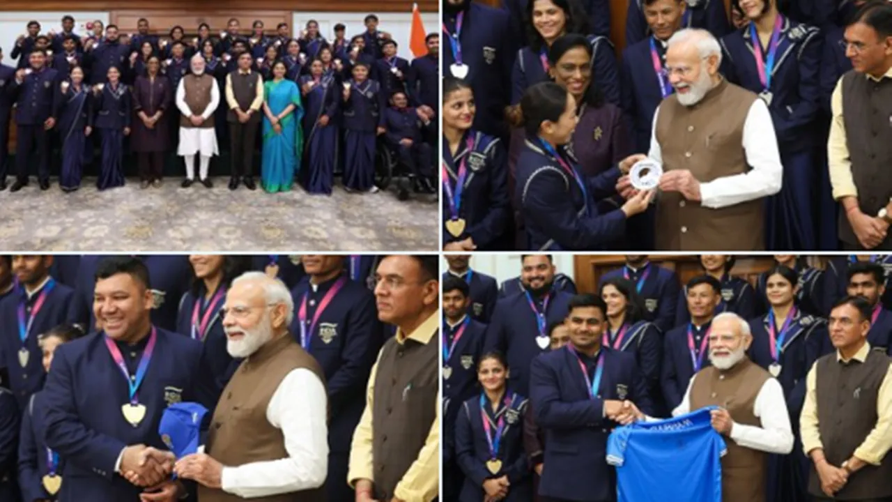 CWG 2026 : PM मोदी ने कॉमनवेल्थ विजेताओं से की मुलाकात, बोले- ‘जो खेलेगा, वो खिलेगा’, देखें VIDEO