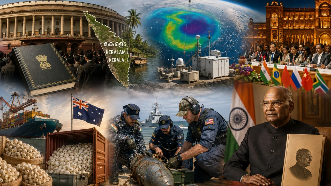 Current Affairs: केरल नाम परिवर्तन से लेकर मिथिला मखाना निर्यात तक, जानें 7 महत्वपूर्ण घटनाएं