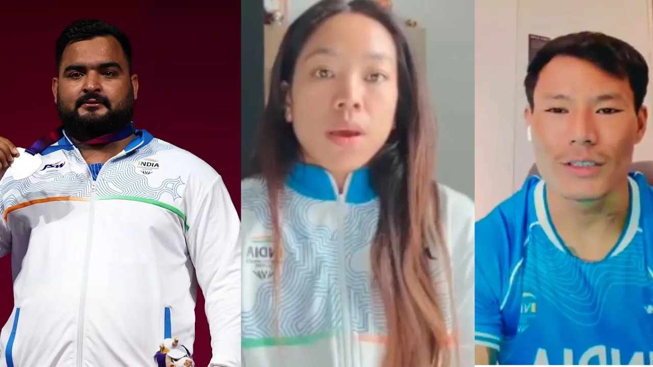  CWG 2026: भारत लौटे पदक विजेताओं का हुआ ग्रैंड वेलकम, एयरपोर्ट पर उतरते ही गोल्डन गर्ल मीराबाई चानू बोलीं-गर्व का पल