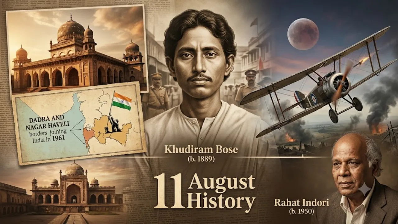 11 अगस्त का इतिहास: खुदीराम बोस की शहादत से लेकर बहमनी वंश की स्थापना तक, जानें आज के दिन की बड़ी घटनाएं