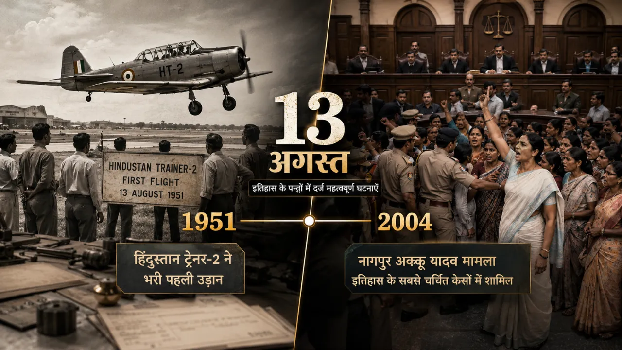 13 अगस्त का इतिहास: जब भारत के पहले स्वदेशी विमान ने भरी उड़ान, नागपुर कोर्ट में हुआ था बड़ा कांड