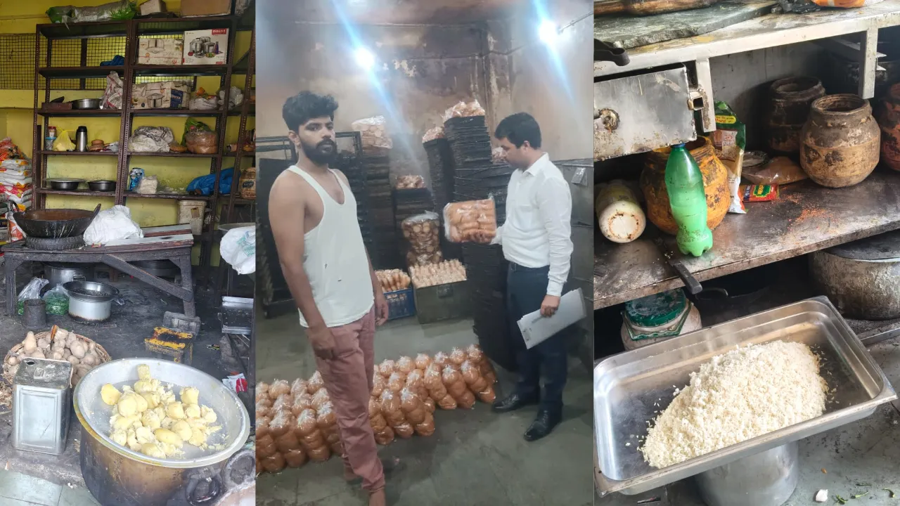 नाले के किनारे समोसा-कचौड़ी: गंदगी में बनता मिला केक; कानपुर में खाद्य विभाग की ताबड़तोड़ छापेमारी
